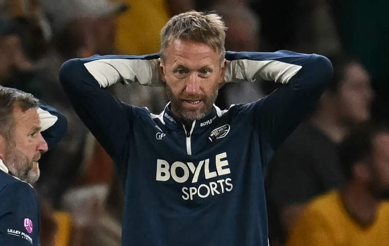 Kas kolm j&auml;rjestikust kaotust l&otilde;ppevad Graham Potteri kinga saamisega? Foto: Scanpix / Paul Ellis / AFP