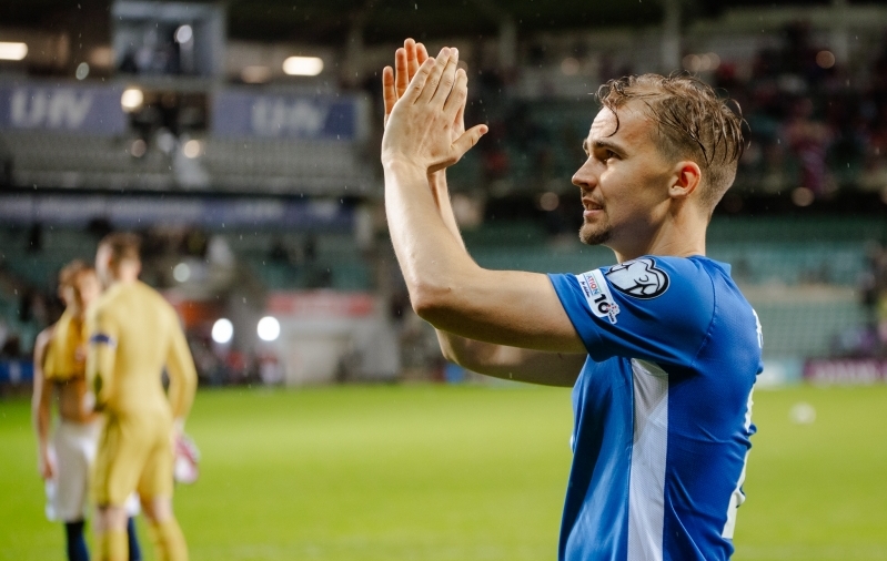 Valesse väravasse tähistanud Kuusk: seekord sai mu kätte jalgpallikratt, loodame, et järgmisel korral jalgpallijumal