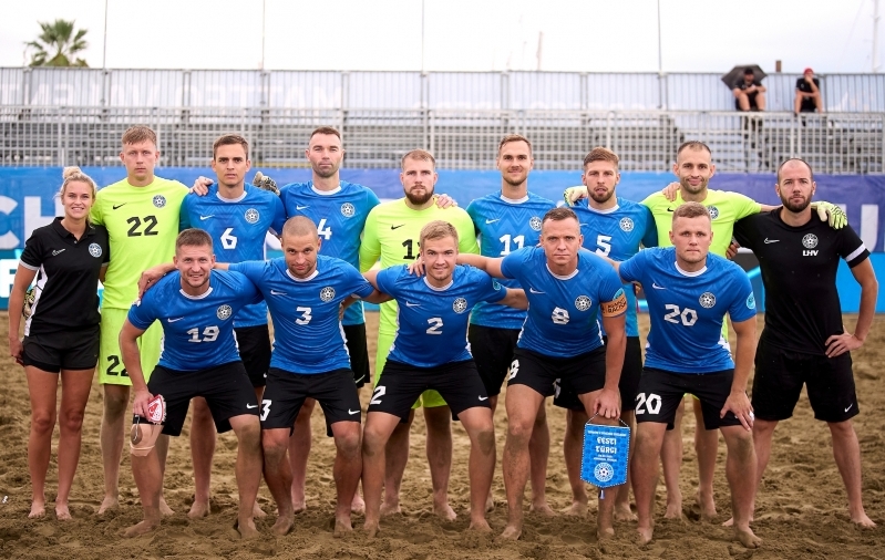 Türklaste raamikolistamised edukalt üle elanud Eesti rannajalgpallikoondis võitis viimase minuti väravast