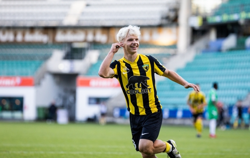 Tristan Pajo oli osaline Vapruse kõigis kolmes väravas liider Levadia vastu. Foto: Jana Pipar