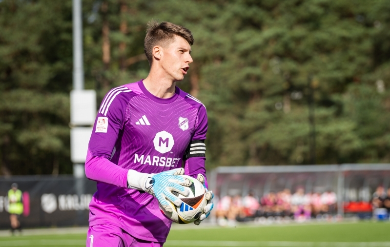 Henri Perk lasi endale lüüa keskmiselt kõige vähem väravaid mängu kohta. Foto: Katariina Peetson / jalgpall.ee