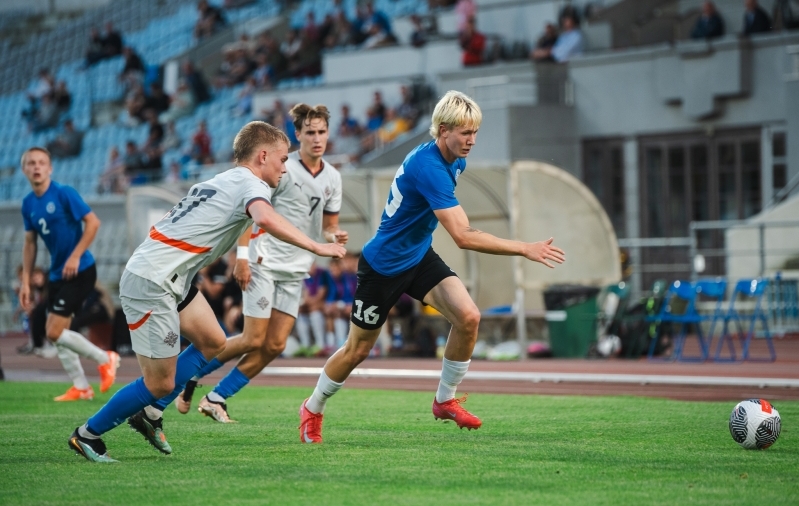 Kristjan Kriis koondise särgis. Foto: Liisi Troska / jalgpall.ee