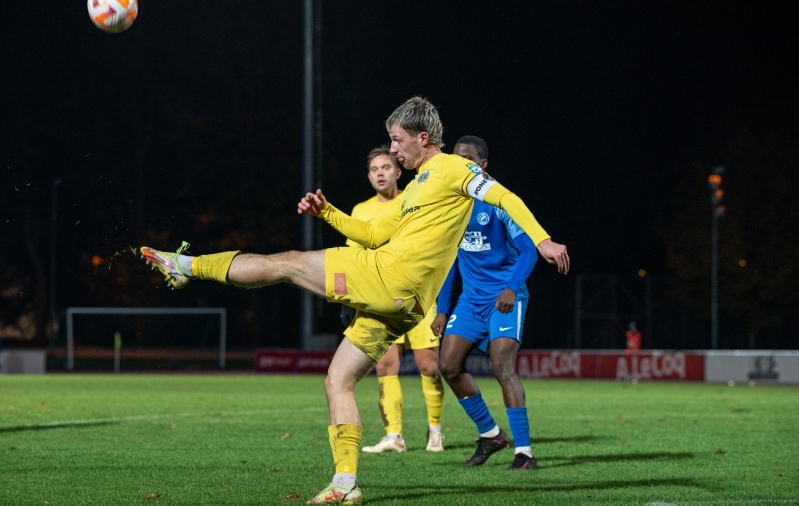 Märten Pajunurme nurgalöök otsustas mängu saatuse. Foto: Liisi Troska / jalgpall.ee