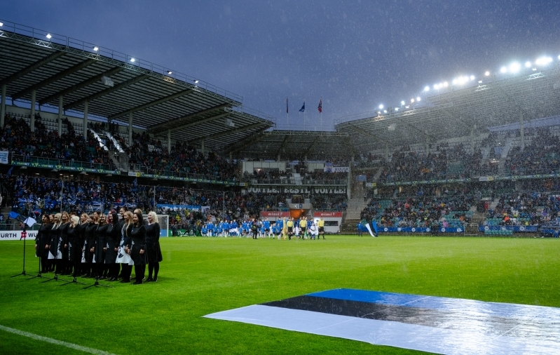A. Le Coq Arenale on oktoobris oodata t&auml;ismaja. Foto: Liisi Troska / jalgpall.ee