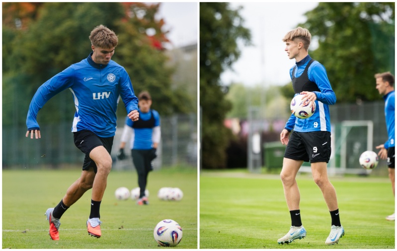 Karel Mustmaa ja Karel Eerme. Fotod: Liisi Troska / jalgpall.ee