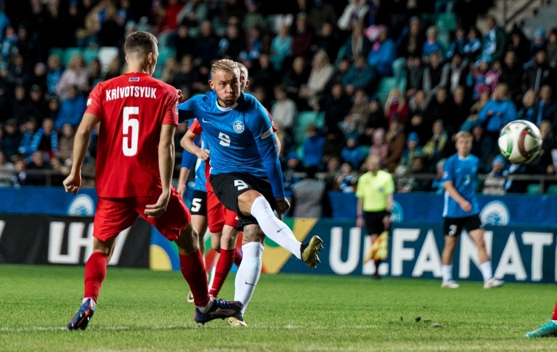 Viimati mängis Sorga koondise eest mullu oktoobris Aserbaidžaani vastu. Foto: Katariina Peetson / jalgpall.ee