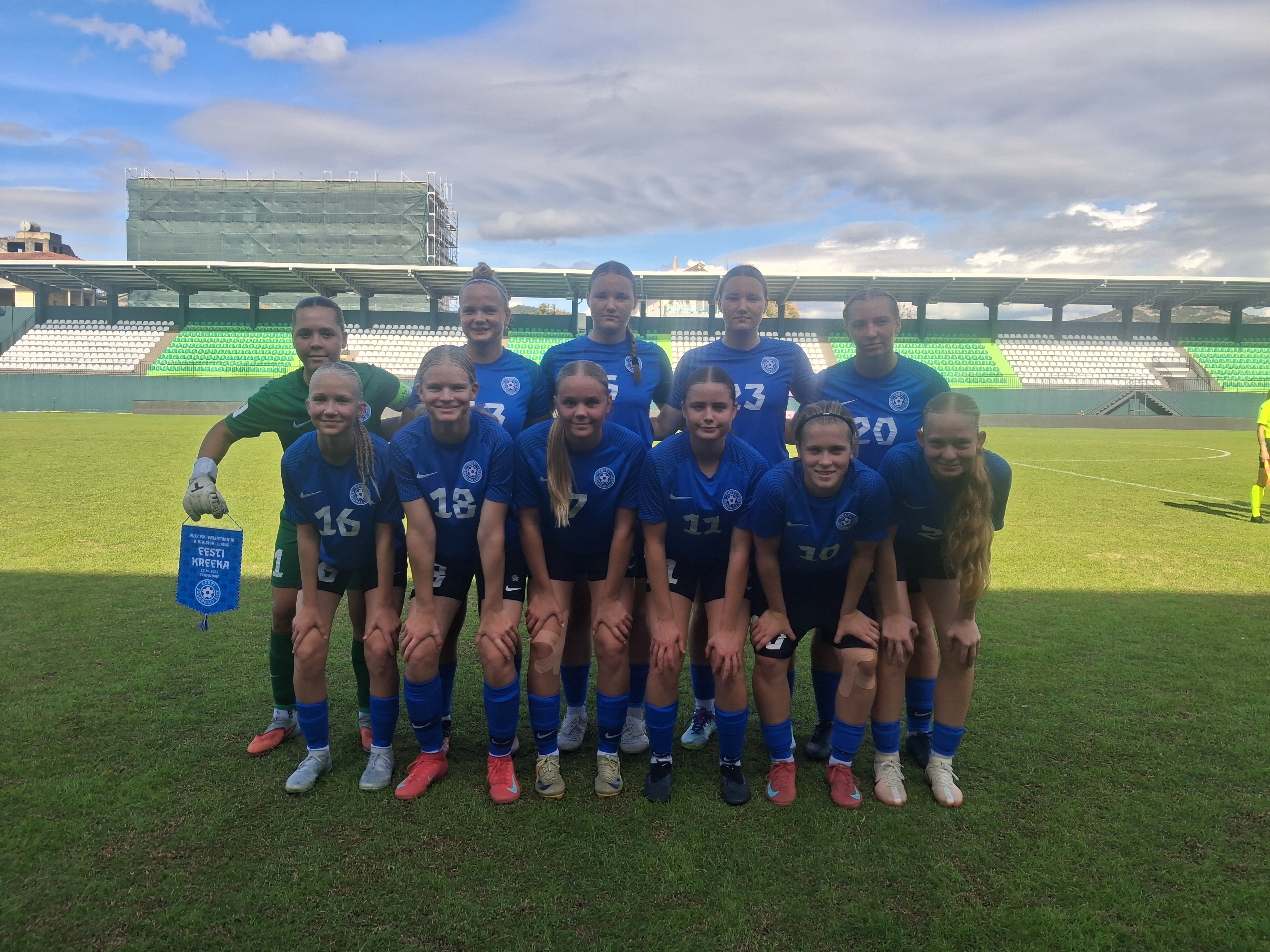 U17 neidude koondis pidi hilise juhtvärava järel siiski vastase paremust tunnistama