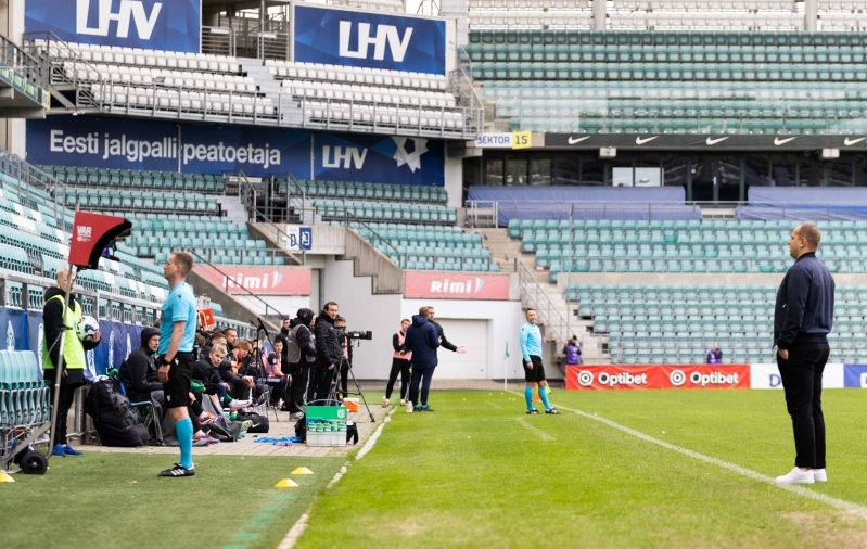 Flora ja Kalju mängud pakkusid ohtralt draamat. Foto: Katariina Peetson / jalgpall.ee