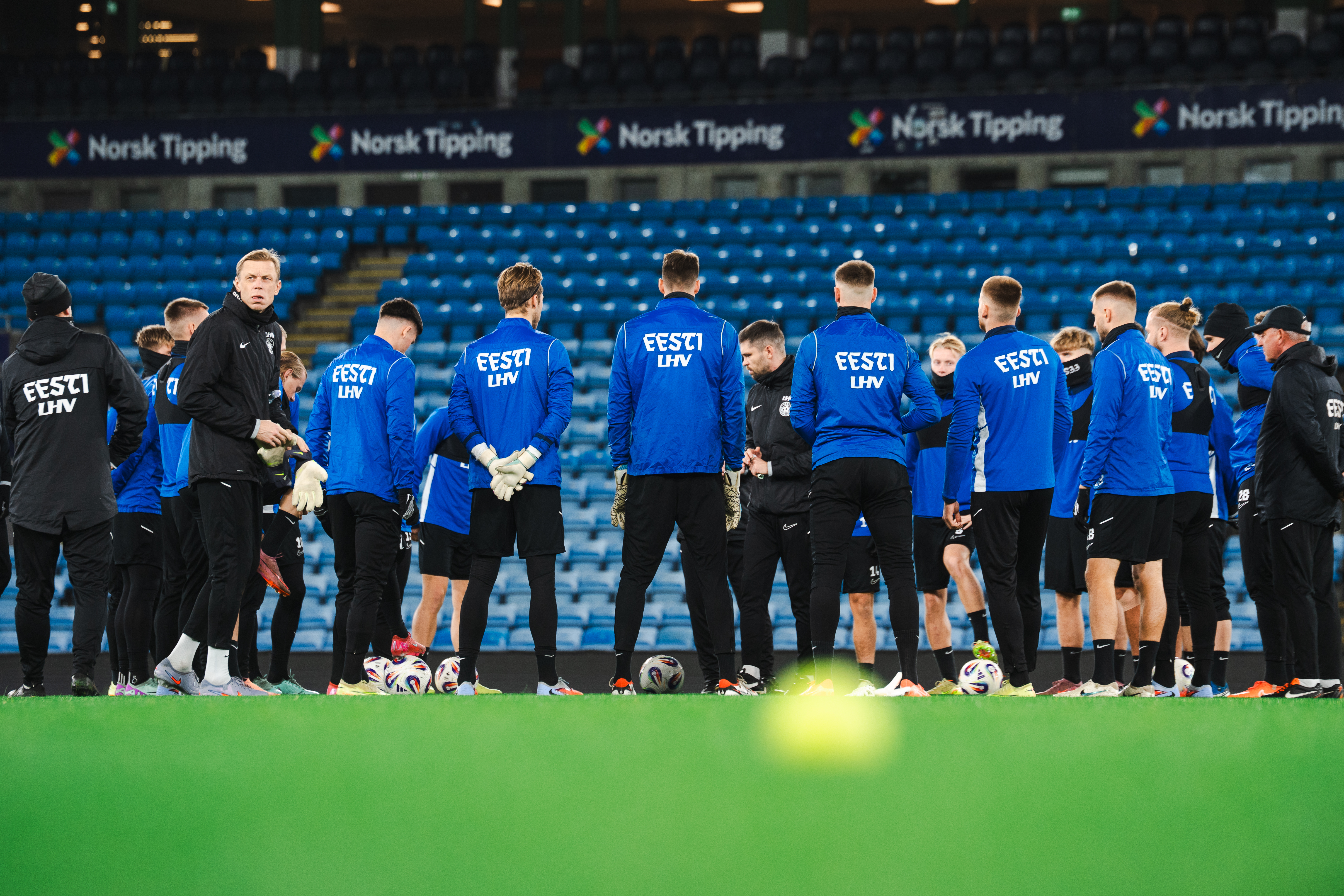 Eestit ootab raske õhtu. Foto: Liisi Troska / jalgpall.ee
