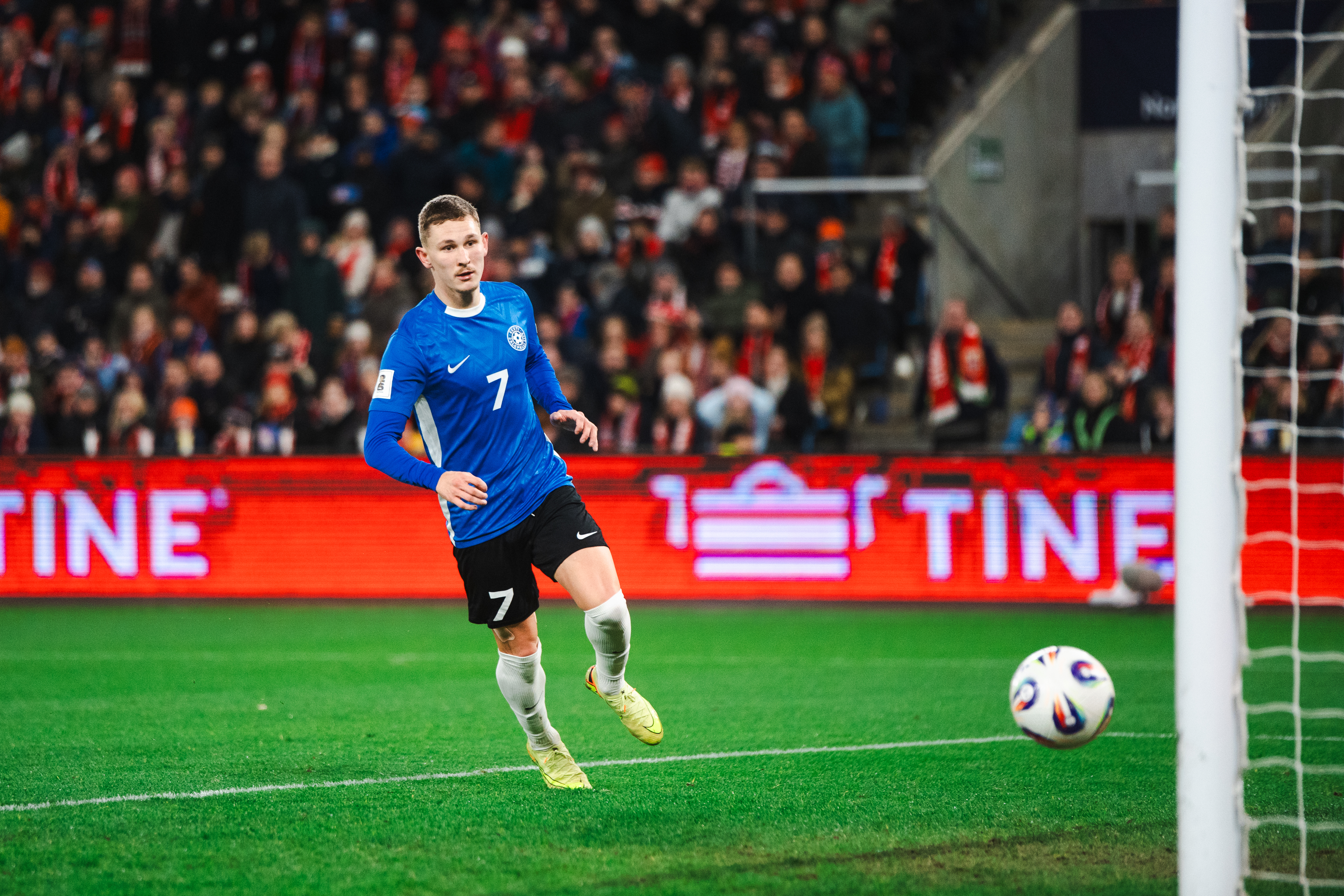 Eesti kaotas Norrale 1:4. Foto: Liisi Troska / jalgpall.ee