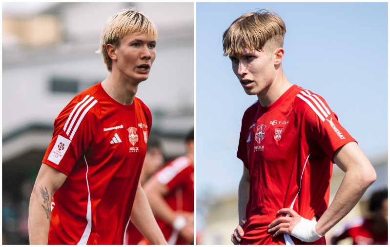 Kristjan Kriis ja Karel Eerme. Fotod: Janek Eslon; Katariina Peetson / jalgpall.ee