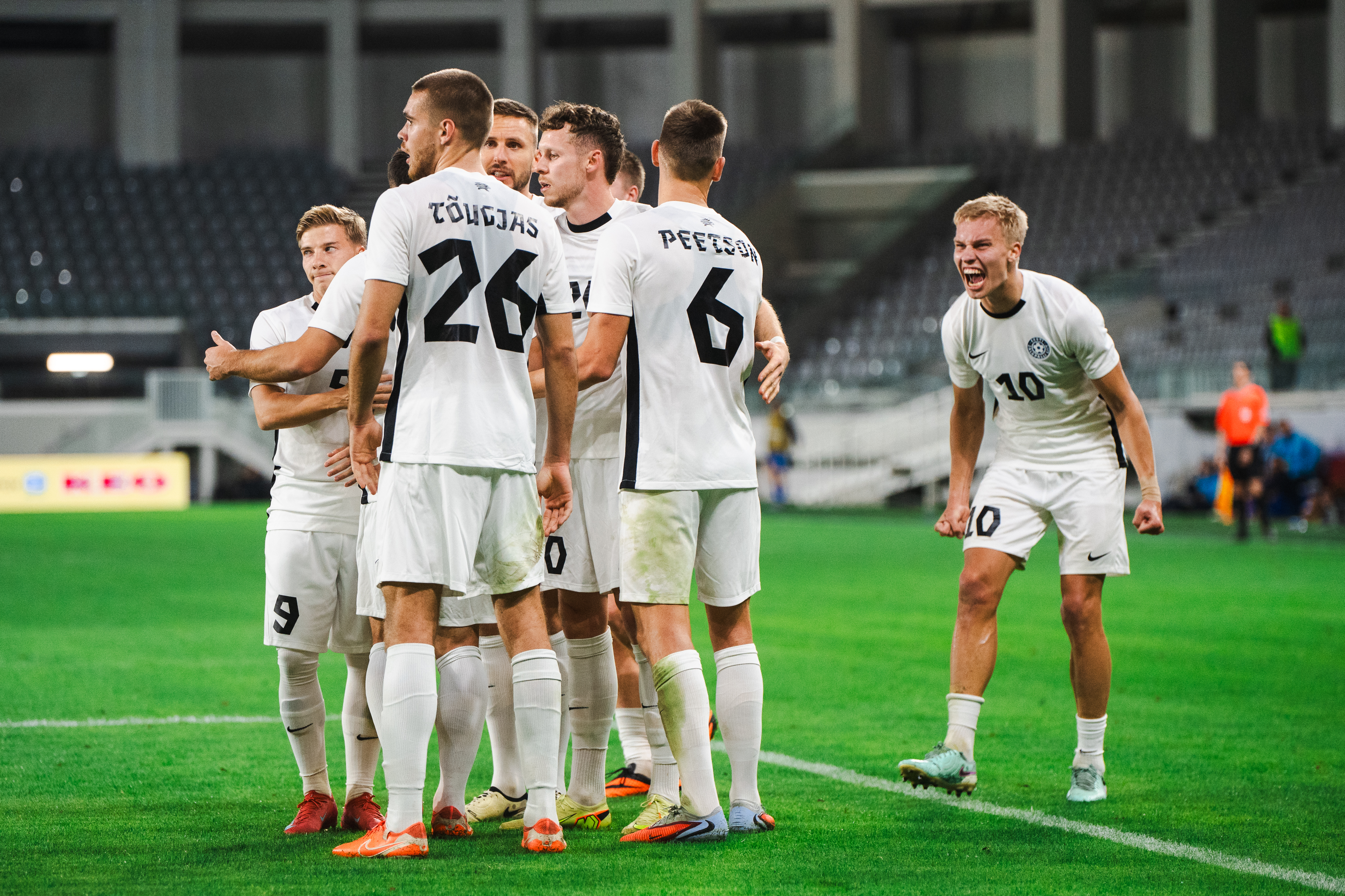 Eesti koondis lõpetas aasta võidukalt. Foto: Liisi Troska / jalgpall.ee