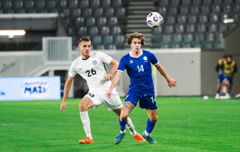 Tõugjas tegi Küprose vastu oma viienda koondisemängu. Foto: Liisi Troska / jalgpall.ee