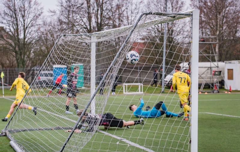 Andero Kivi lõi Viimsile kaks väravat. Foto: Allan Mehik