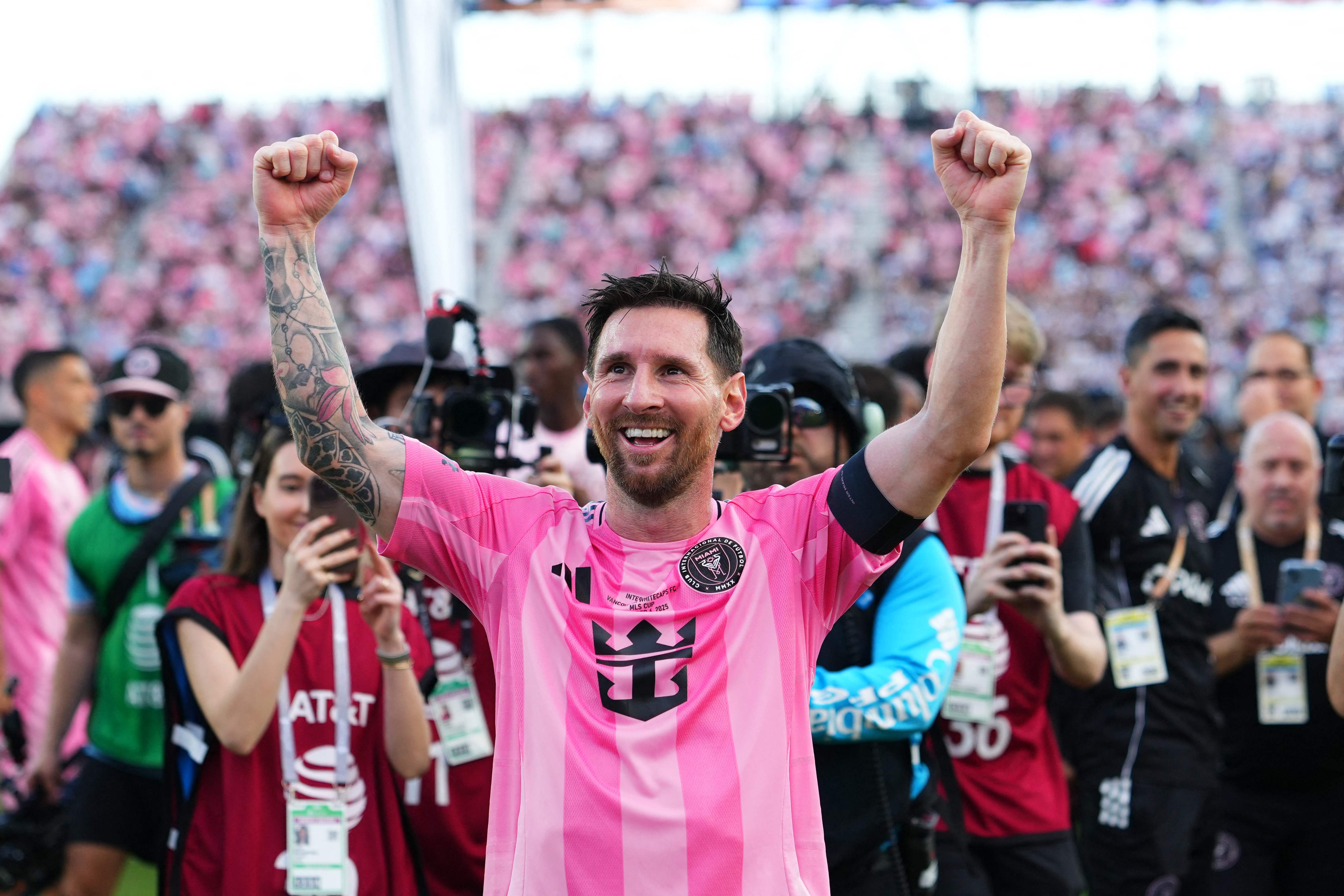 Lionel Messi vastu on igal pool k&otilde;rgendatud huvi. Foto: Scanpix / Rich Storry / Getty Images via AFP