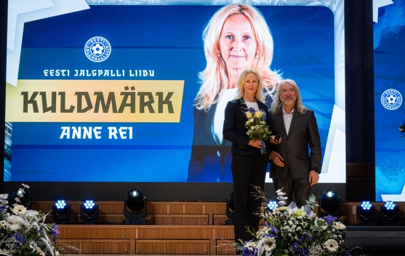 Anne Rei pälvis jalgpalliliidu kuldmärgi, kaheksa inimest said hõbemärgi