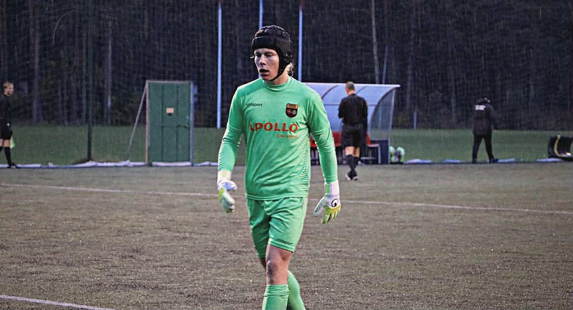 Georg Mattias Lagus kiivriga. Foto: erakogu