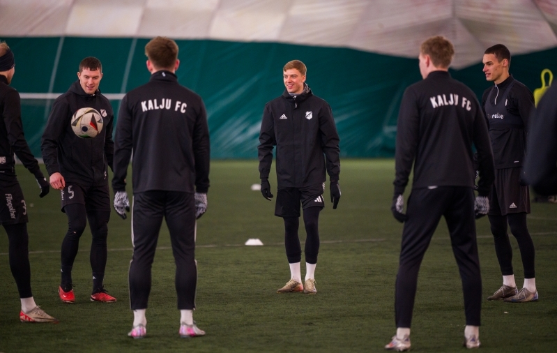 Kaljus testimisel olev Eesti mängija lõi esimeses kontrollmängus värava