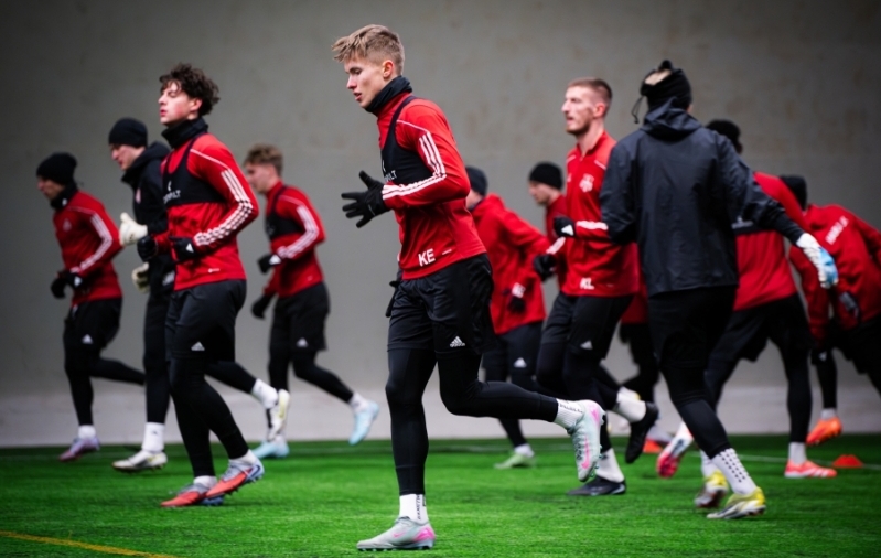 Harju m&auml;ngijad. Foto: Liisi Troska / jalgpall.ee