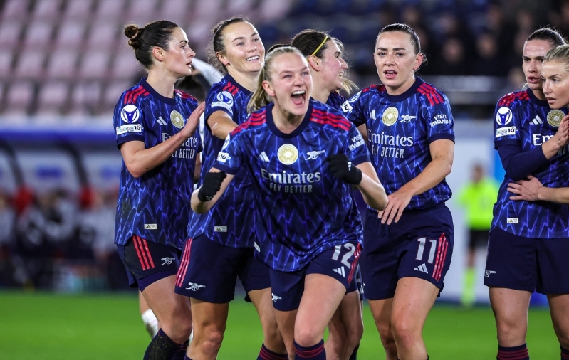 Frida Maanumi kaks v&auml;ravat aitasid Arsenali 4:0 v&otilde;iduni. Foto: Scanpix / Sevil Oktem / Imago / Sportpix