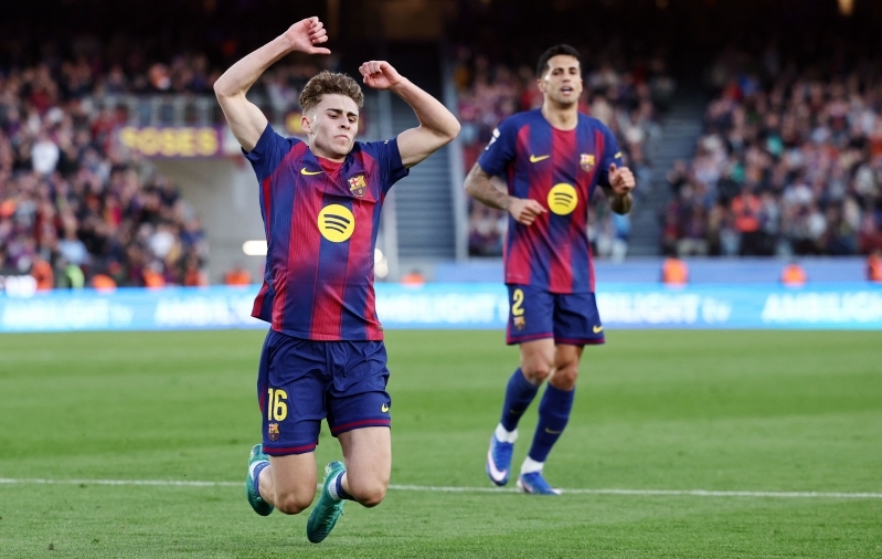 Barcelona kasutas Real Madridi libastumise ära ja hüppas kindla võiduga tabeliliidriks