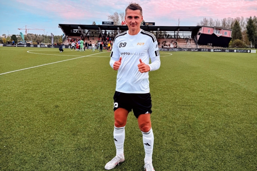 Andrei Kalimullin p&auml;rast Tartu Welco vastu m&auml;ngimist. Foto: erakogu