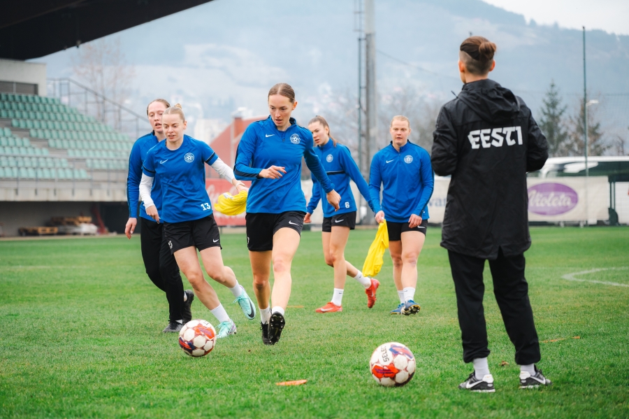 Rahel Repkin - tagasi koondise treeningul! Foto: Liisi Troska / jalgpall.ee