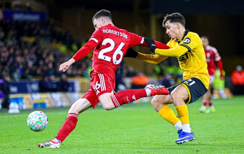 Liverpool sai Robertsoni vedamisel Premier League'i punaselt laternalt karikamängus revanši  (Wolvesi väravavaht andis väravasöödu) 