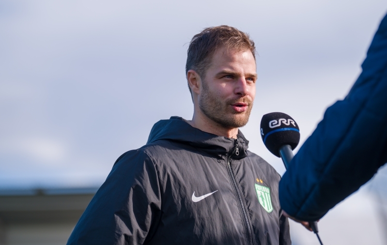 Rauno Sappinen ERR-ile m&auml;nguj&auml;rgset intervjuud andmas. Foto: Anna Andreas