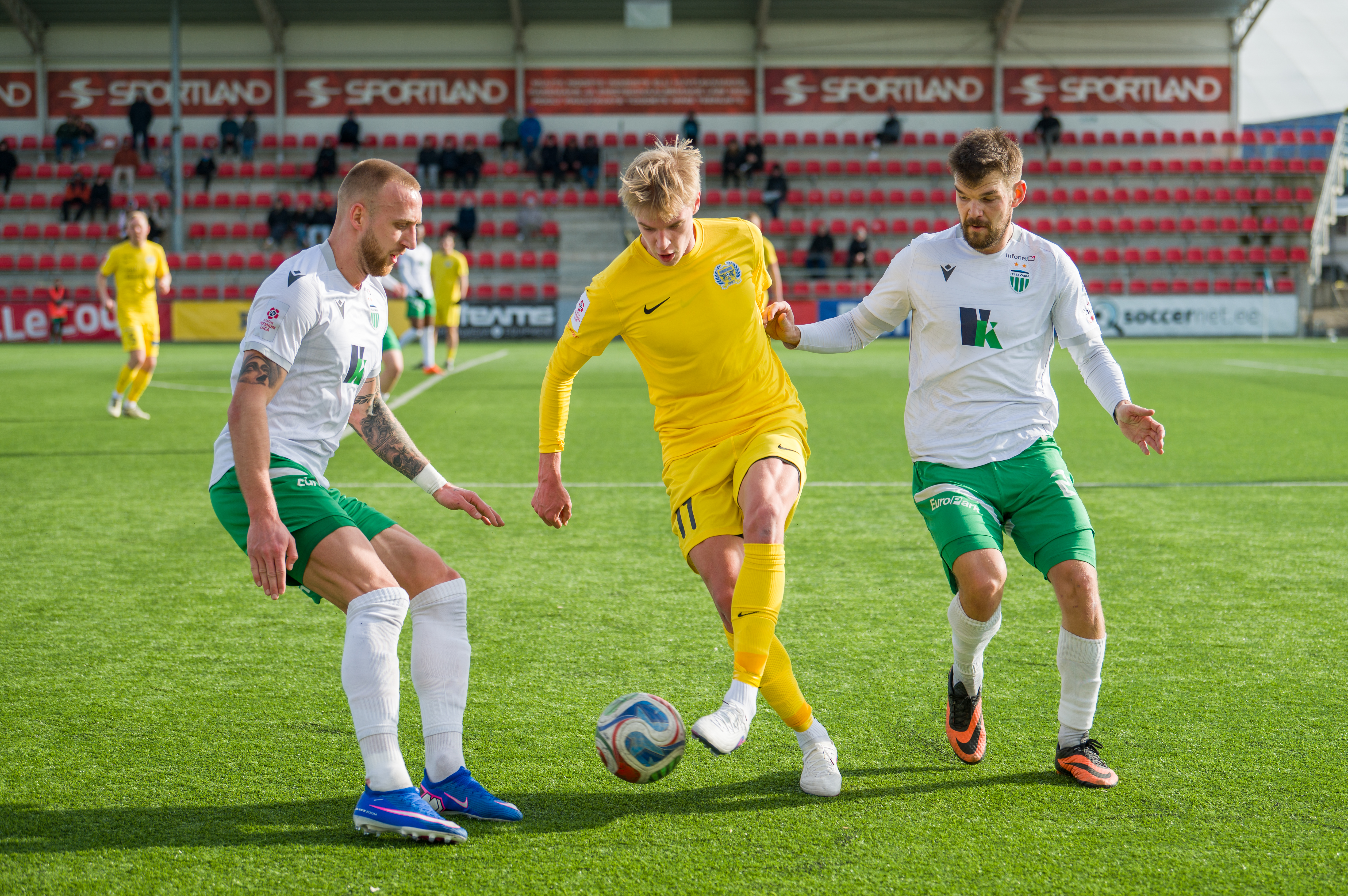 VAATA JÄRELE: Levadia võidulaine toob nad Kuressaarest tagasi kolme punktiga