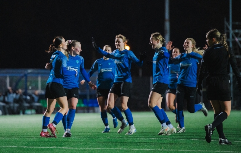 Naiste superkarikafinaalis skooris vaid Saku Sporting. Foto: Liisi Troska / jalgpall.ee