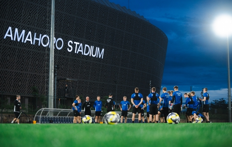 Eesti koondise treening Rwandas. Foto: Liisi Troska / jalgpall.ee