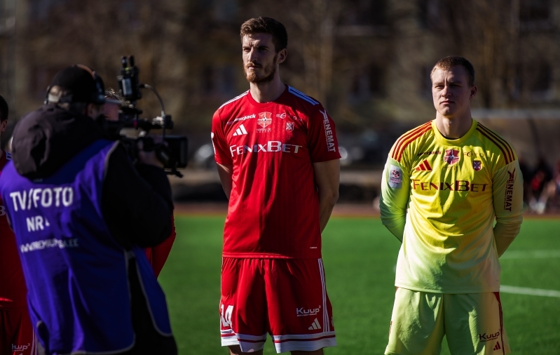 Harjust p&auml;&auml;sesid s&uuml;mboolsesse koosseisu Jan Martti Vainula (paremal) ja Kaspar Laur. Foto: Janek Eslon