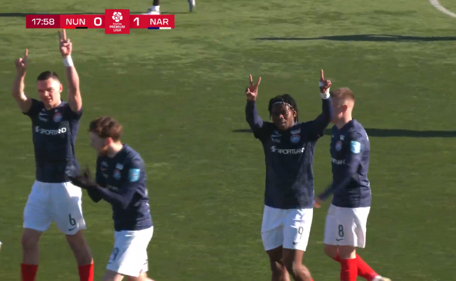 German &Scaron;lein ja Josue Doke n&auml;itasid Transi avav&auml;rava j&auml;rel kaamera suunas numbrit 21. Foto: ekraanit&otilde;mmis