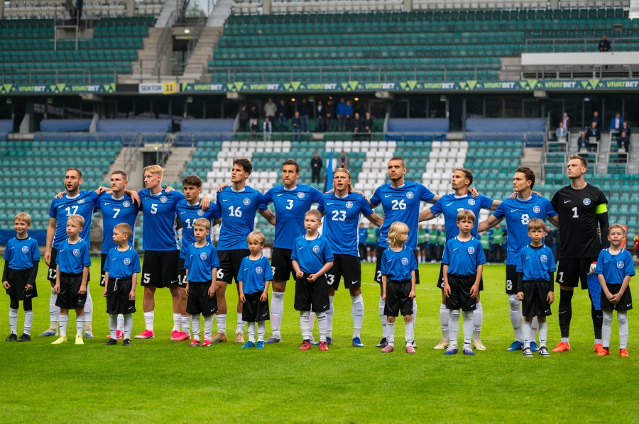 Eesti koondise algrivistus. Foto: Anna Andreas