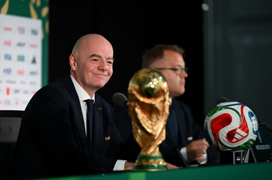 Gianni Infantino on jalgpalli MM-i juba piisavalt politiseerinud. Aitab k&uuml;ll! Foto: Hannah Peters, FIFA / FIFA via Getty Images