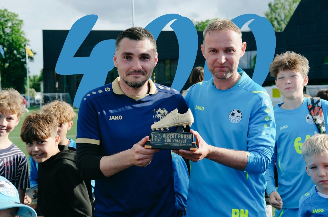 Vägev verstapost: saluuti ja sülelusi kogenud Albert Prosa lõi karjääri 400. värava  (video!) 