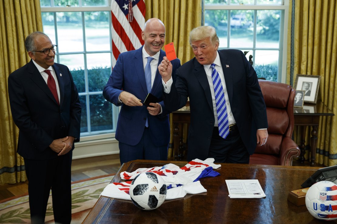 Trump: kui Infantino lahkub, pole MM enam kunagi edukas ega tulus