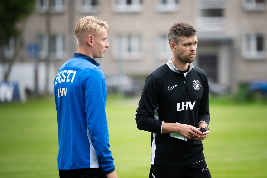 Rocco Robert Shein ja J&uuml;rgen Henn. Foto: Liisi Troska / jalgpall.ee