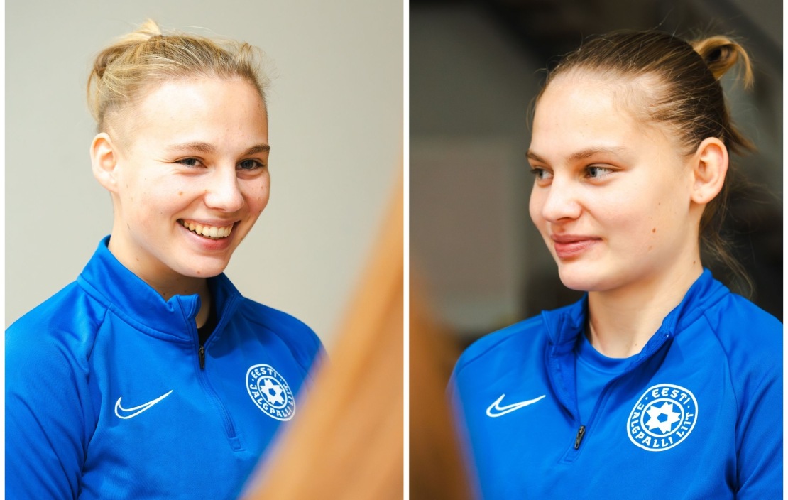 Aleksandra ja Nicole Kelli. Fotod: Liisi Troska / jalgpall.ee