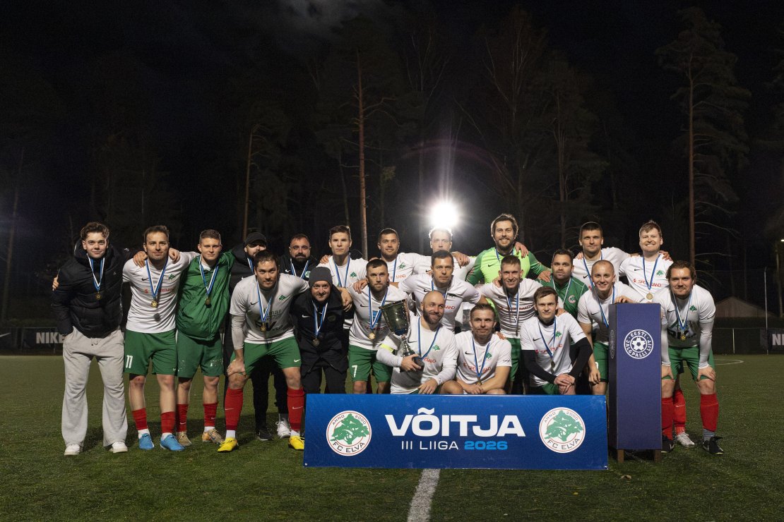III liiga võitjaks krooniti FC Elva kolmas punt